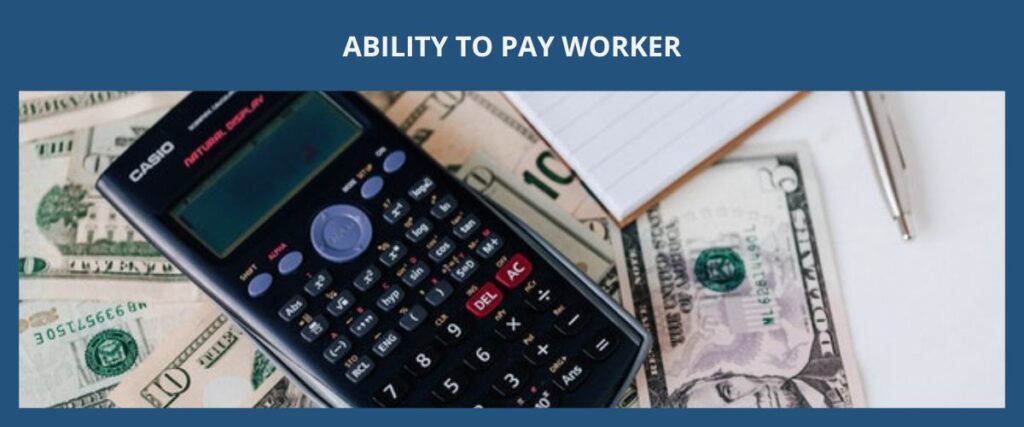 H1B VISA ABILITY TO PAY 有支付工作者薪資的能力 eng