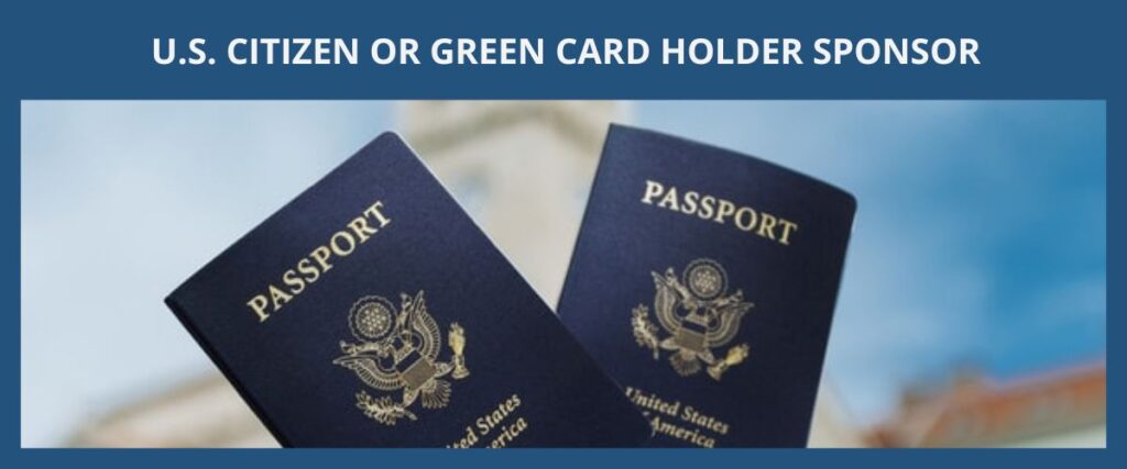 U.S. CITIZEN OR GREEN CARD HOLDER SPONSOR 美國公民或綠卡持有人贊助申請 eng