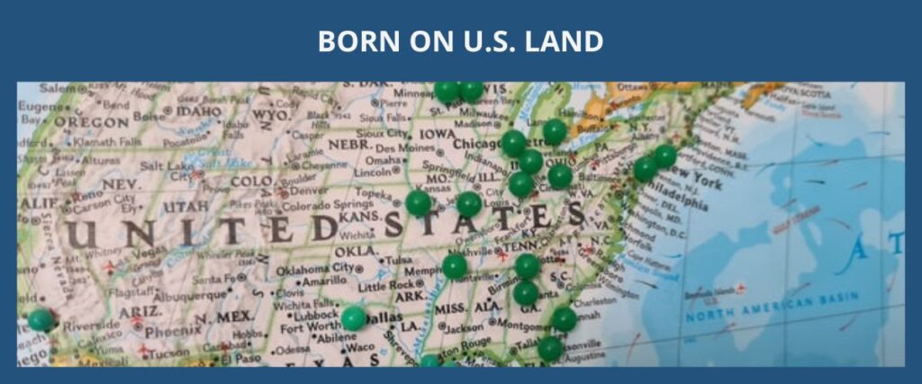 BORN ON U.S. LAND 出生在美國土地上的孩子 eng