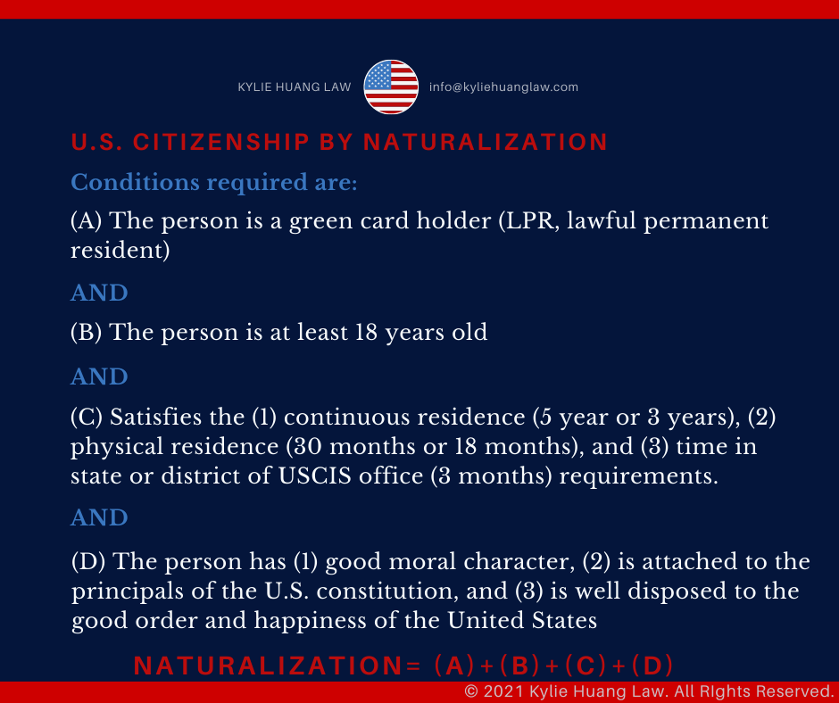 N400 U S Citizenship Naturalization Checklist Kylie Huang Law