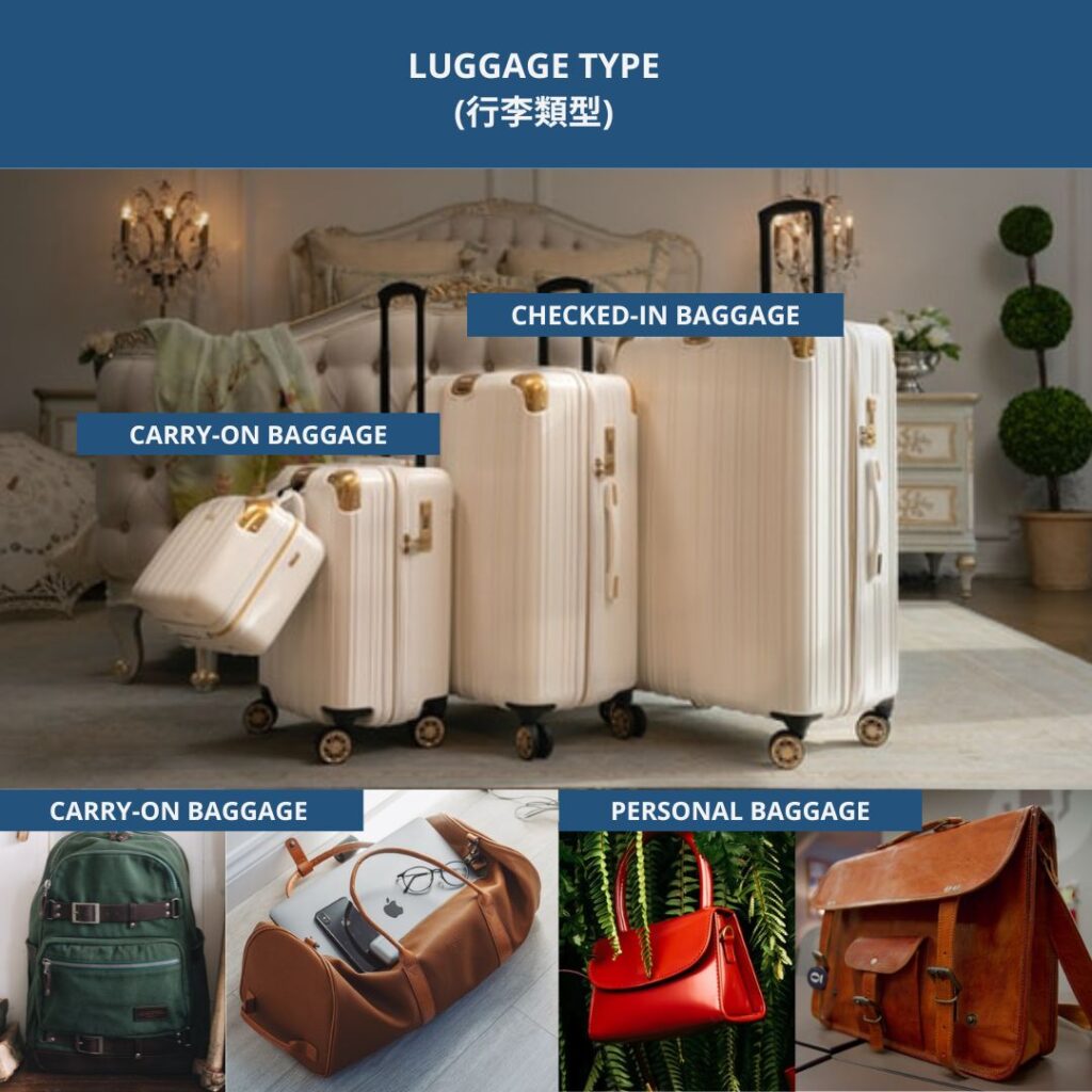LUGGAGE TYPE (行李類型) A Checklist of Things that an International Student Should Prepare Before Coming to the U.S. 11
