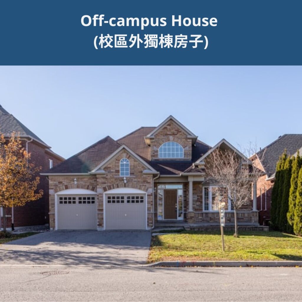 Off-campus House (校區外獨棟房子) A Checklist of Things that an International Student Should Prepare Before Coming to the U.S. 6