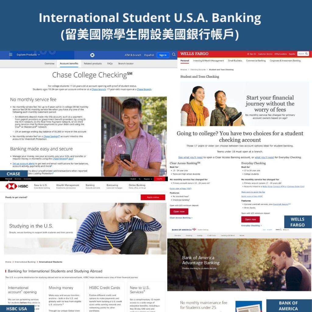 International Student U.S.A. Banking (留美國際學生開設美國銀行帳戶) A Checklist of Things that an International Student Would Need After Arriving to the U.S. 2