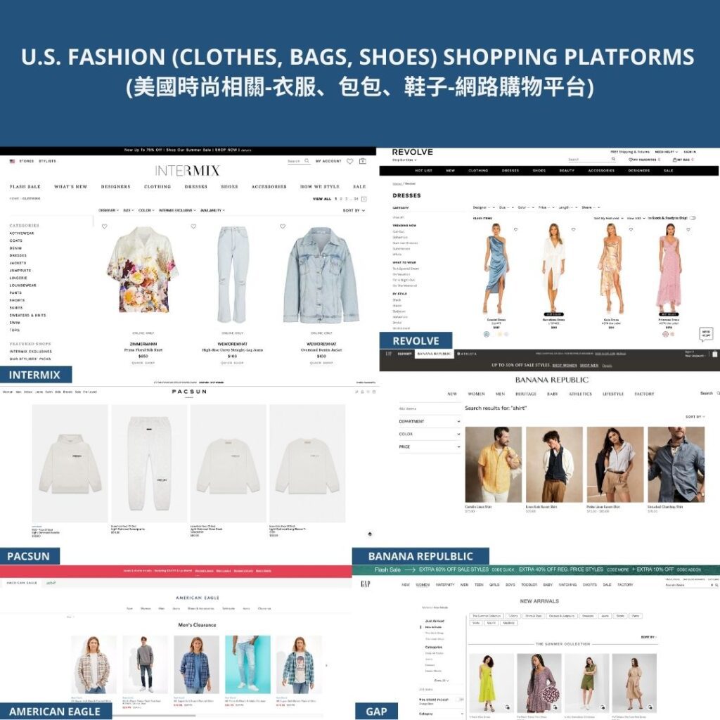 U.S. FASHION (CLOTHES, BAGS, SHOES) SHOPPING PLATFORMS Commonly Used Online Shopping Platforms in the U.S. (UPDATED Full List) 15