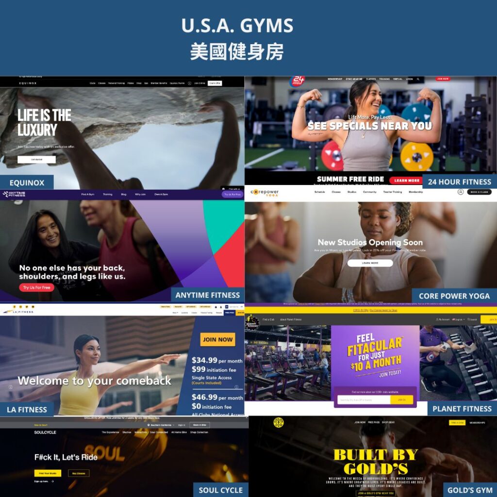 U.S.A. GYMS 美國健身房
