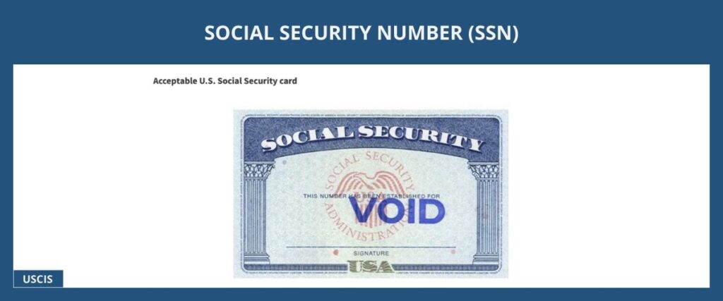 Social Security Number (SSN) 美國社會安全碼 eng